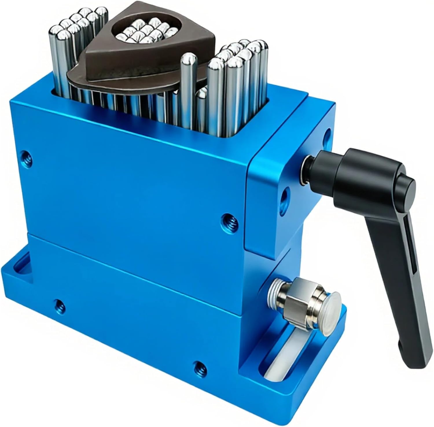 Universal Adaptive Clamping Fixture, 30x79mm Clamping Area & 21mm Stroke Flexible Clamping Tooling Fixture with 256kg Load Capacity, Pin Array Fixture for Marking Machine, Assembly, CMM & Automation