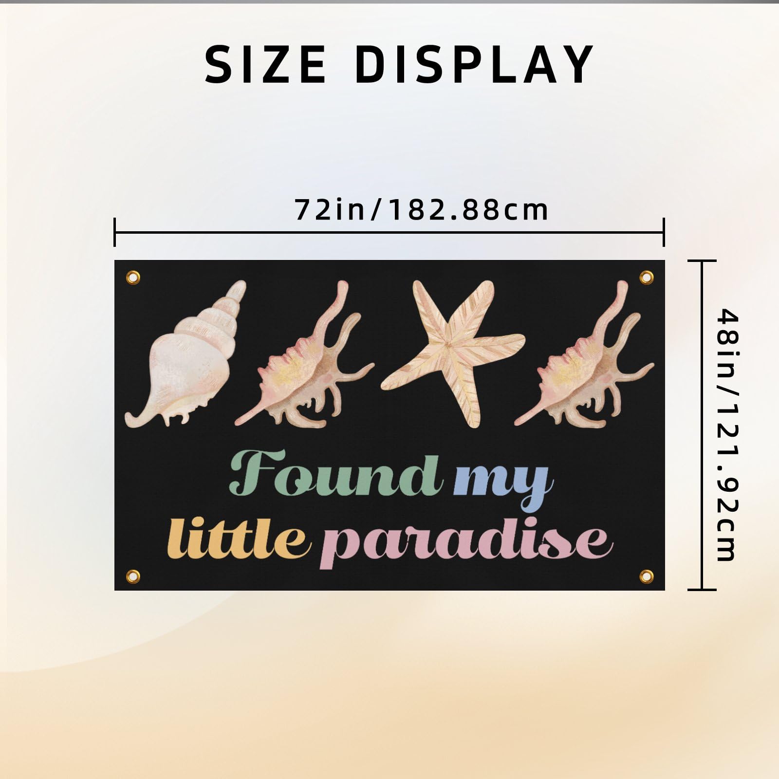 Found My Little Paradise Banner For Bedroom