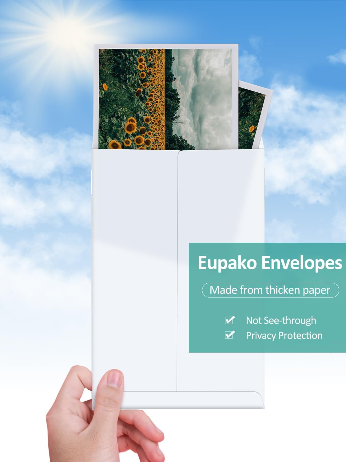 Eupako Catalog Envelopes 6x9 Small White Envelopes Self Seal 250 Pack for Mailing, Organizing, Storage - Image 4