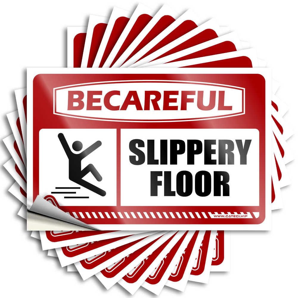 Fzfn Colour Bar Accessories Man Cave Hat Tattoo | Be Careful Slippery Floor Inspirational For Adulting Decor(12X18cm)