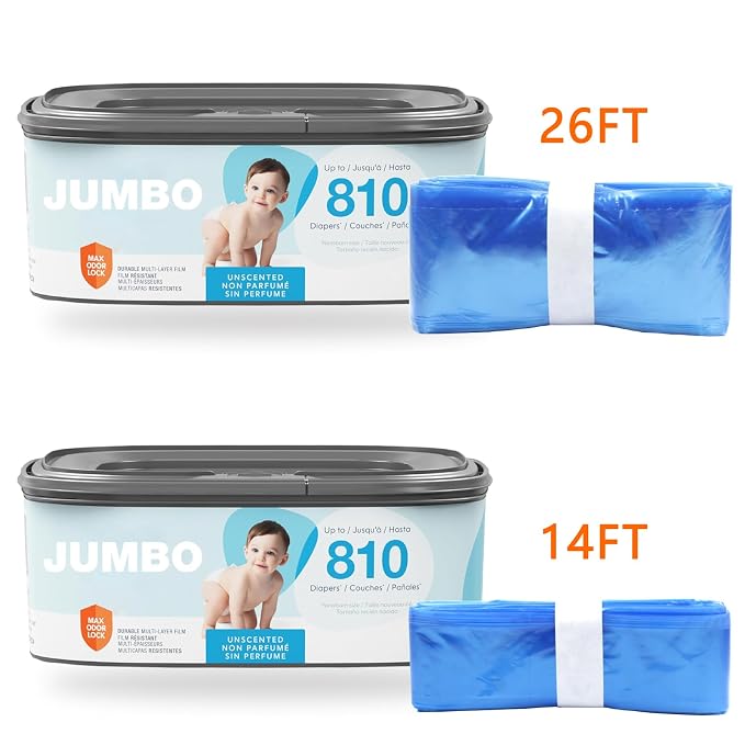 6 recambios jumbo para bote pañalera compatibles miniatura 5
