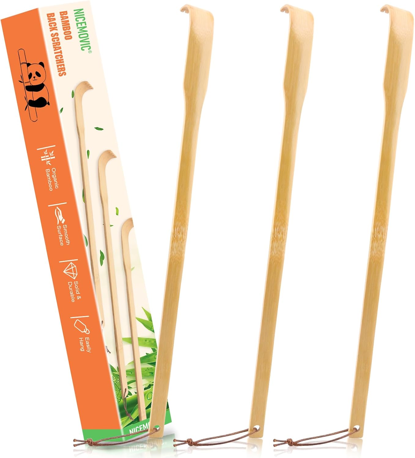NICEMOVIC Wooden Bamboo Back Scratcher For Men Women Ireland