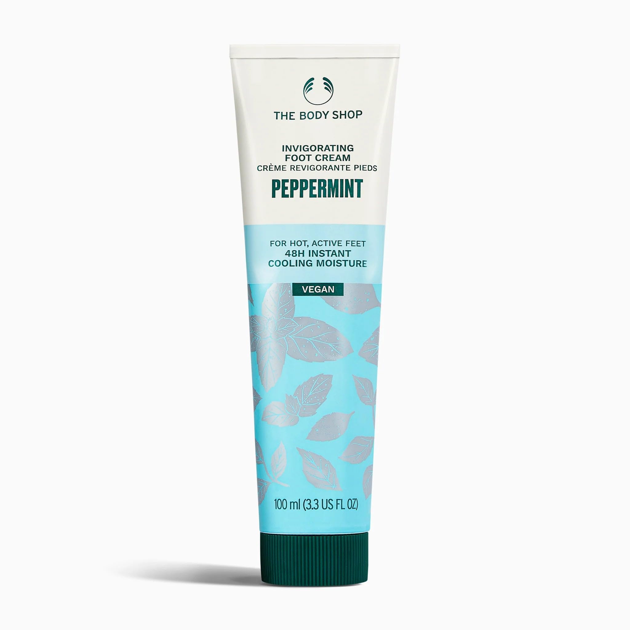 The Body Shop Peppermint Invigorating Foot Cream-100 ML -Instantly Cools Hot, Active Feet |48 Hr Hydration | Vegan
