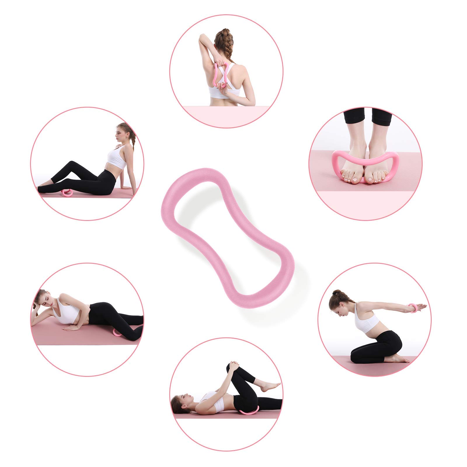 Anello Yoga Per Allungamento Muscolare - Ovale In PP Per Pilates E Stretching - Foto 11