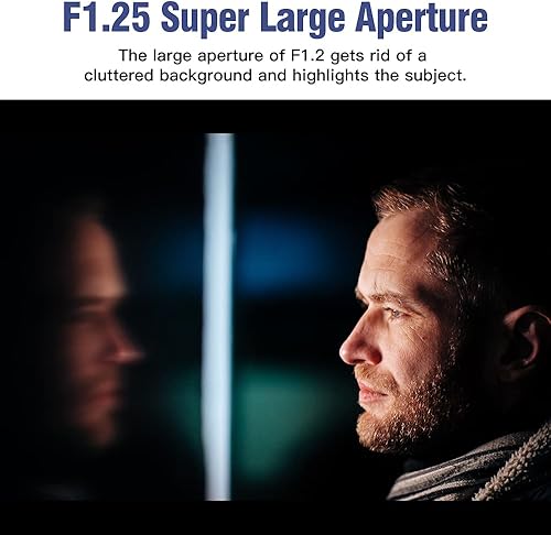 Miniatura 32 de TTArtisan Lente de enfoque manual F1.2 APS-C de 1.969 in para cámaras de montaje MFT M43 como EPM1 EPM2 EPL1 EPL1 EPL2 EPL3 EPL5 EPL6 EPL7 EPL8 EPL9