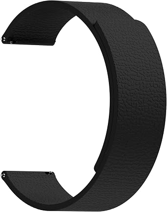 Nereides 20mm 22mm Quick Release Silicone Watch Band for Men Women, Black