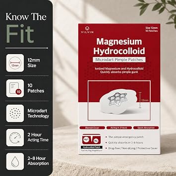 Magnesium Microdart Pimple Patches for Early-Stage Acne 10ct 12mm
