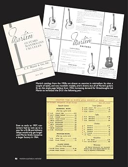 Martin Guitars: A History | Guitar Reference Book for Musicians Collectors and Historians | Hardcover Music Guide Featuring Photos Stories and Craftsmanship | Acoustic and Electric Guitar Legacy Book