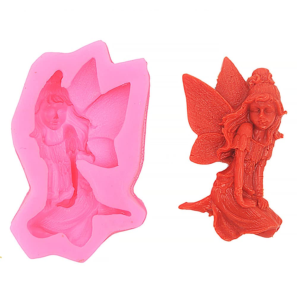 LC Fairy Butterfly X1075 Silicone Fondant Mould Cake Mold Chocolate Baking Sugarcraft Decorating Tools