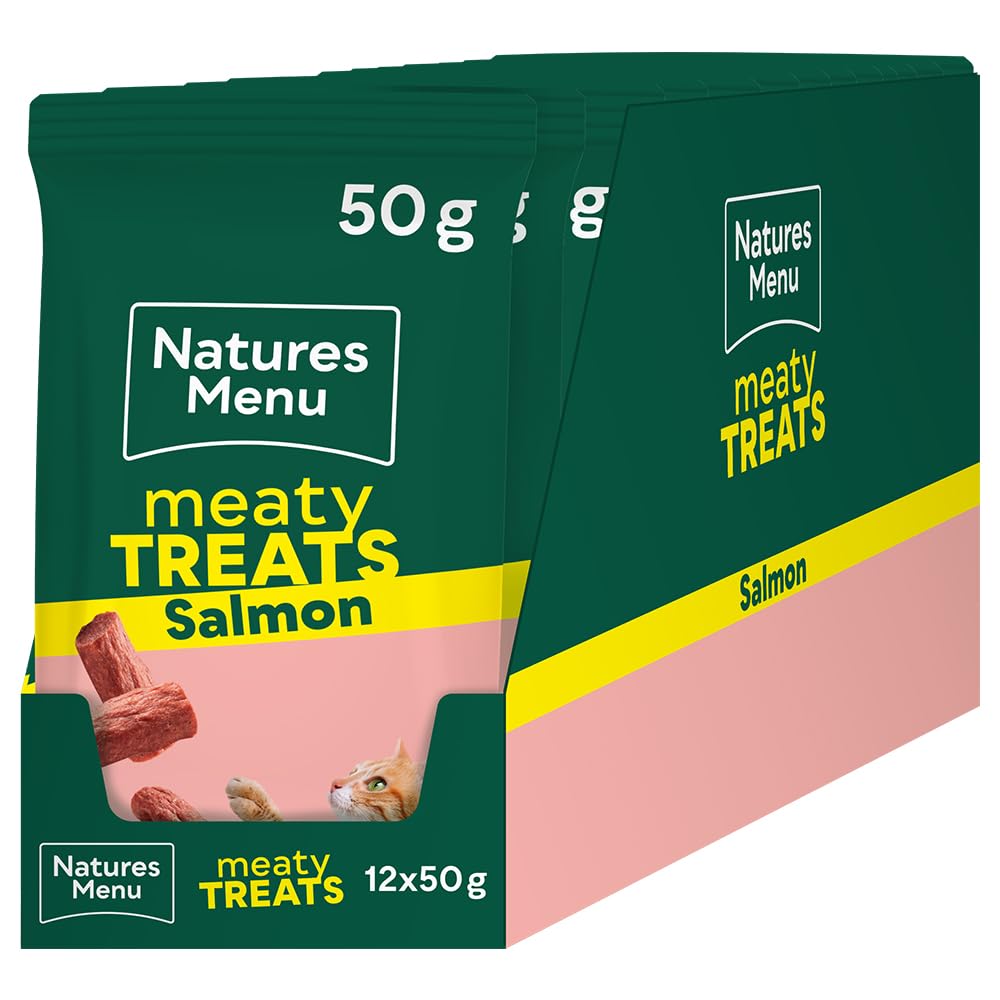 Natures Menu Cat Meaty Treats Salmon Snacks - 12 x 50g