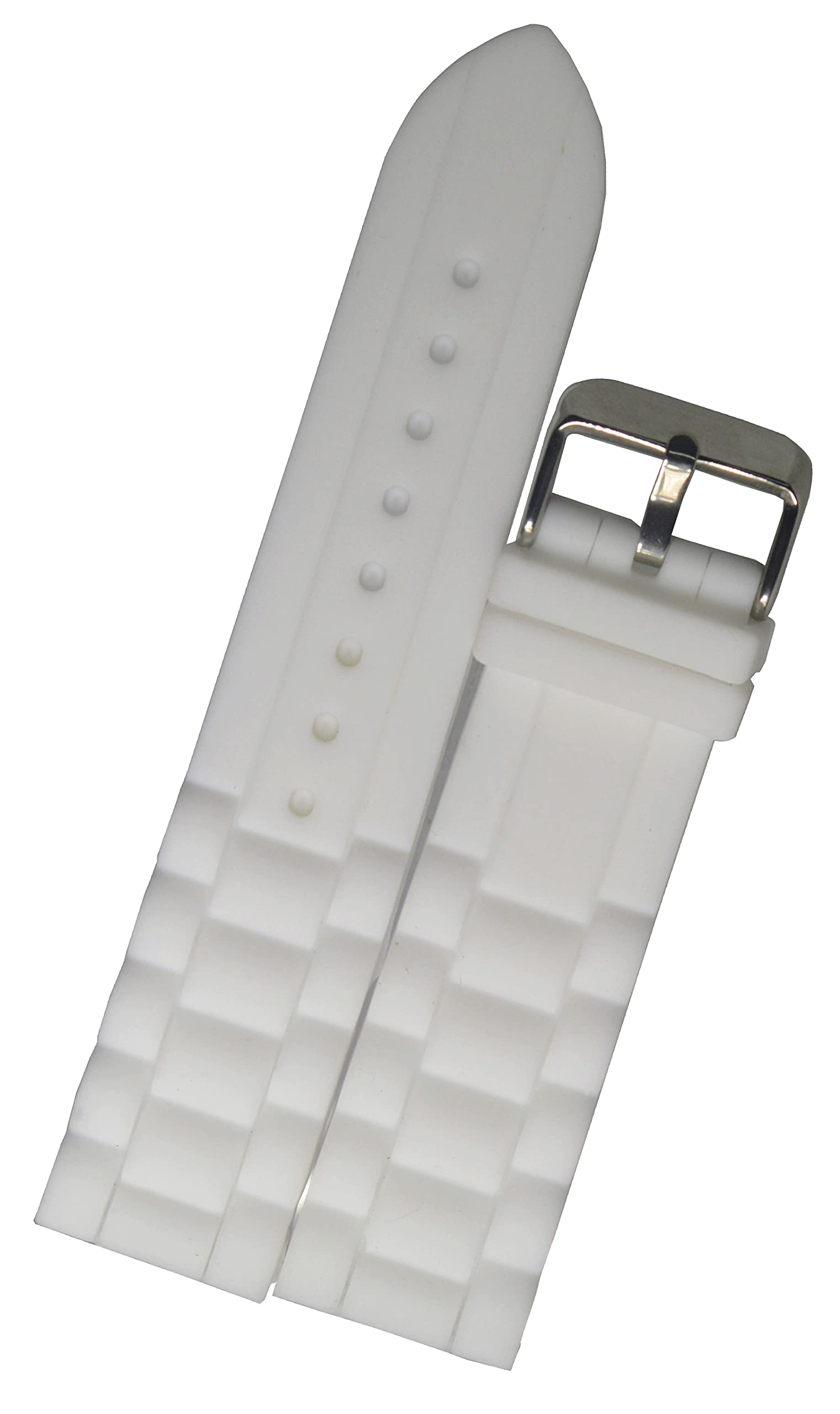SURU® 22mm Elite Ogive Tip Silicone Watch Strap/Band for Men Women (Colour - White/Width Size -22mm) T206 (B095J3QHQS) Amazon Price History, Amazon Price Tracker