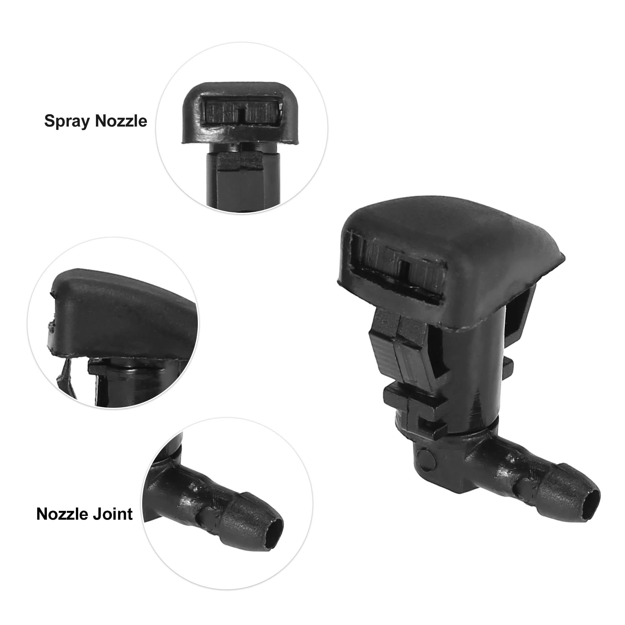 Boquilla de Lavaparabrisas Compatible Con Ford Para Fusion 2008 2009 2010 2011 2012 Rociador Boquilla Limpiaparabrisas Delantero Conector Manguera 3 Piezas Kit Manguera Fluido 2 Metros 8E5Z17603A