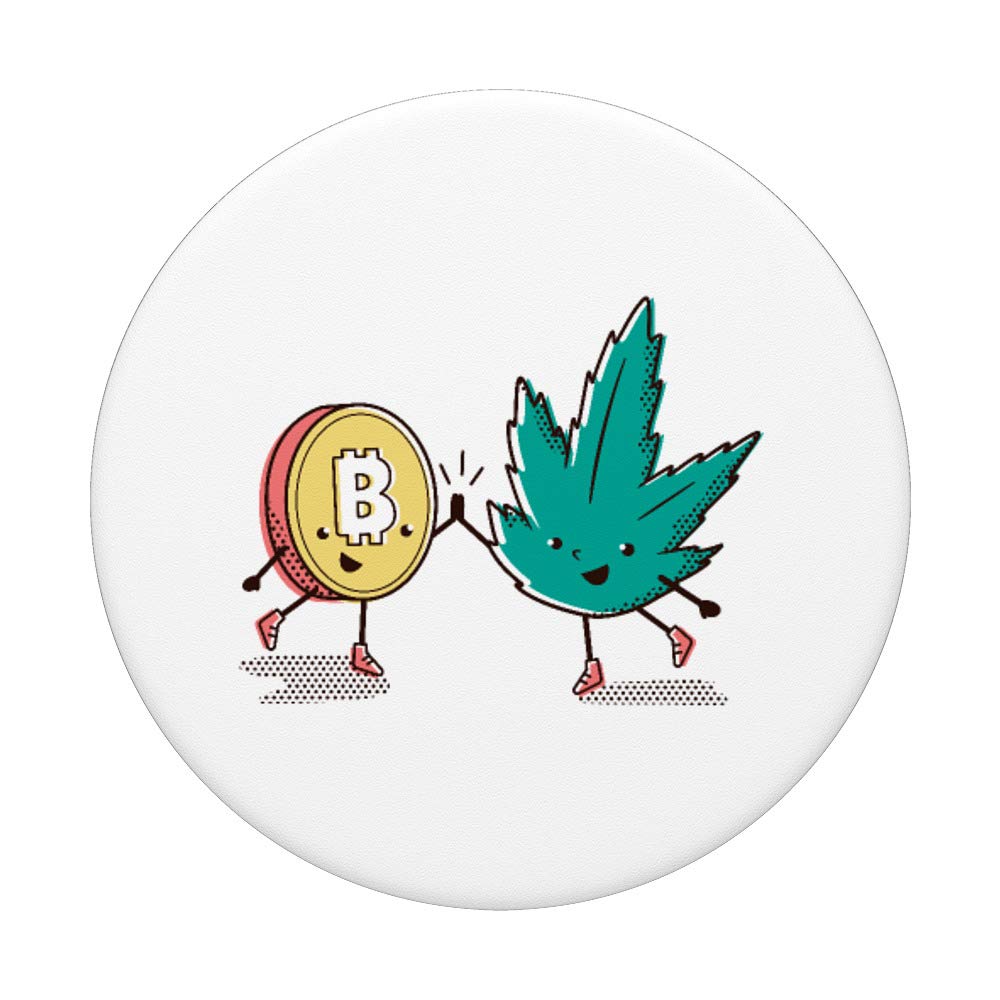 Amazon.com: Cannabis Bitcoin New Normal Friends Crypto 420 Gift Design  PopSockets Grip and Stand for Phones and Tablets : Cell Phones & Accessories