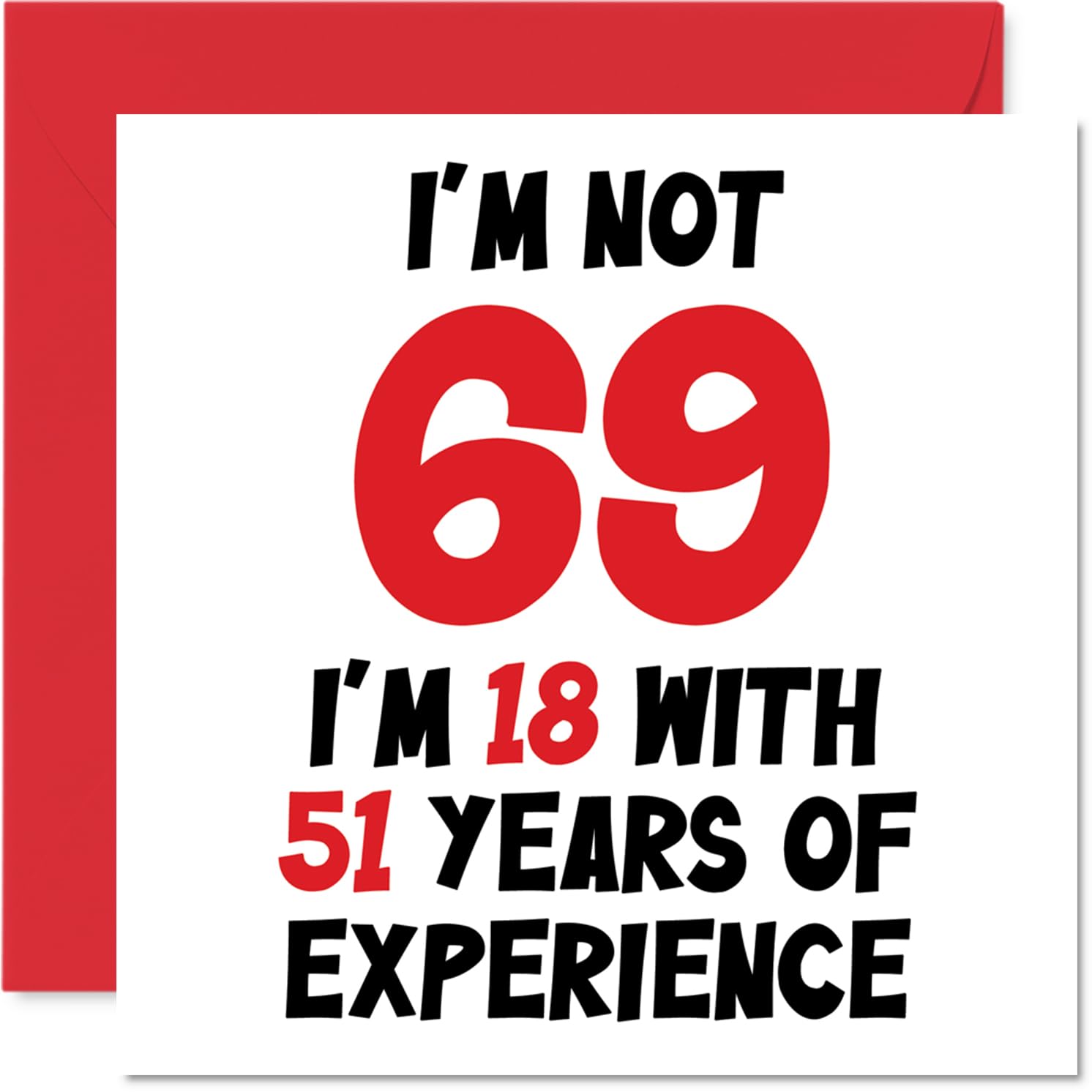 69th Birthday Card for Women and Men