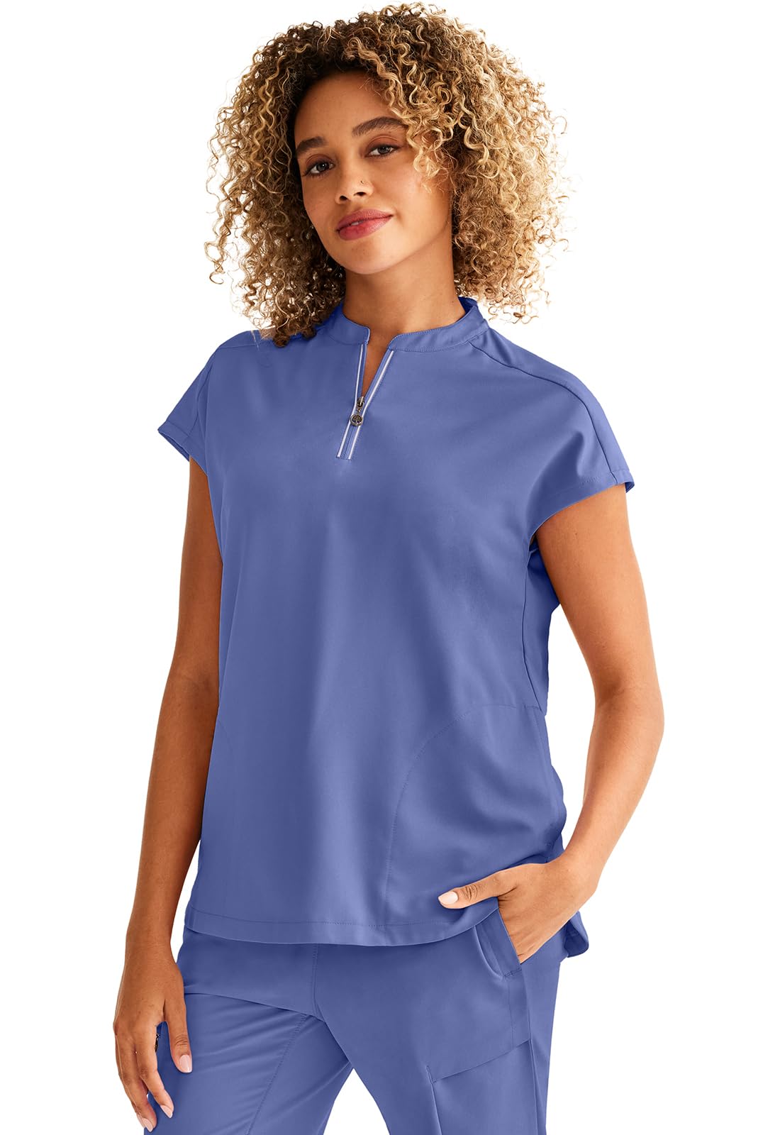 Healing Hands Top medico da donna con 2 tasche, traspirante, elasticizzato a 360° e fibra riciclata - 2286