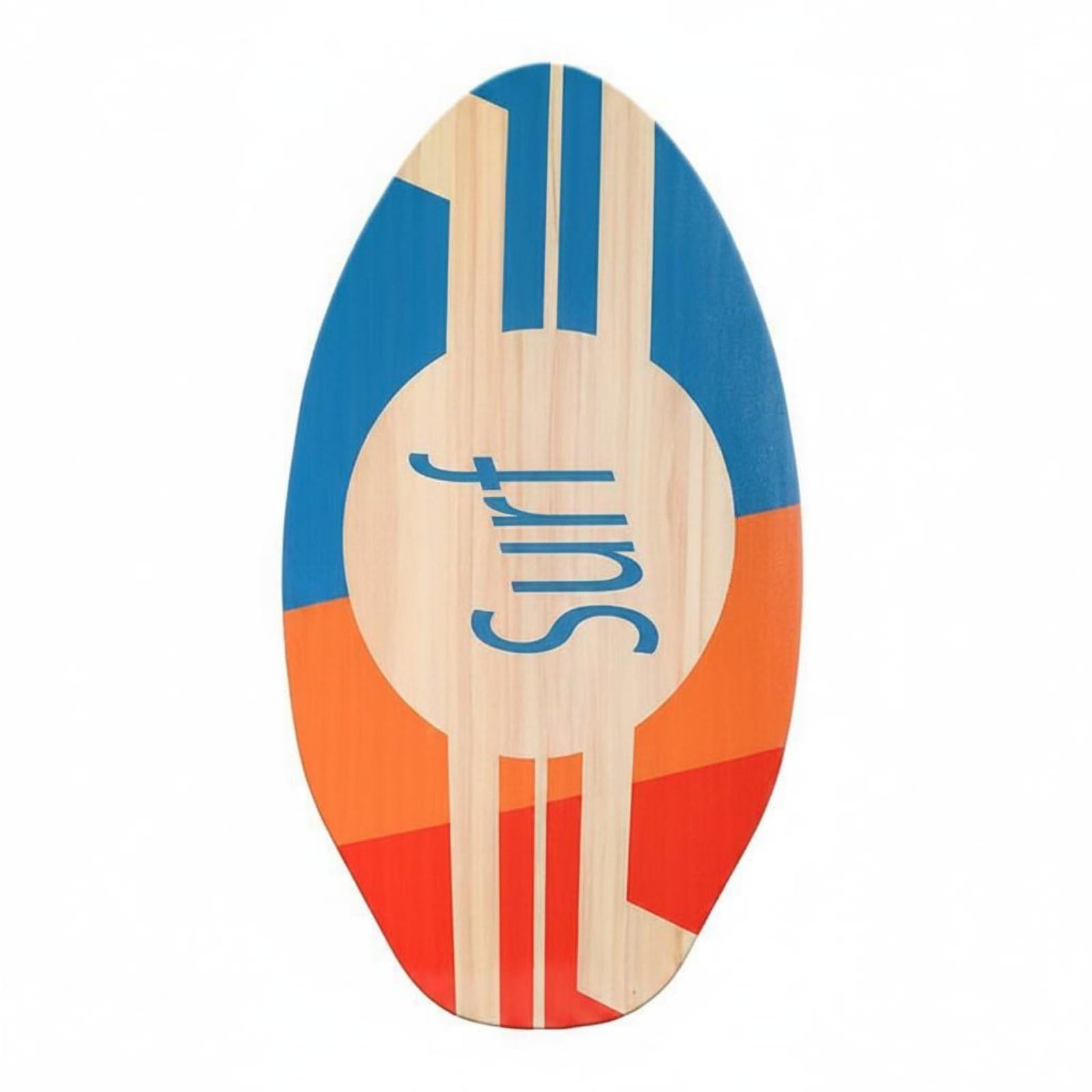 Skimboard Kinder Strandbrett Ergonomische Wellenbrett Poplarholz Oberfläche für Anfänger Jugendliche Kinder Balance-Training Outdoor-Spiel