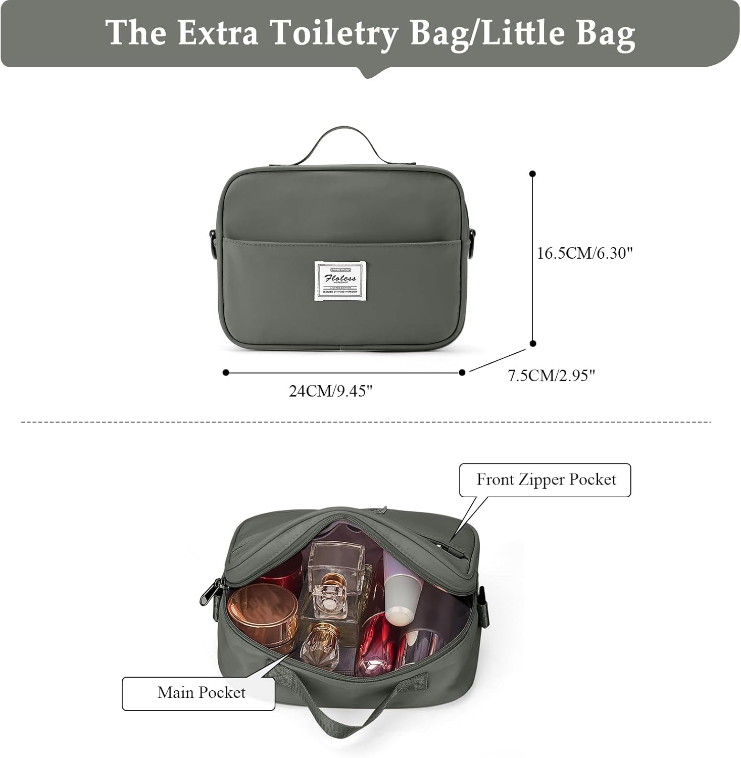 Weekender Bags for Women,Personal Item Travel Bag with Shoes Compartment,Overnight Travel Duffel Bag with Toiletry Bag,Medium - Image 8