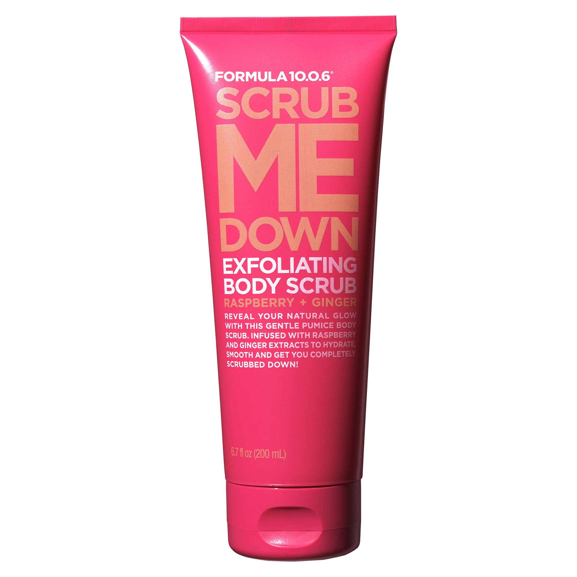 FORMULA 10.0.6 - Scrub Me Down Exfoliating Body Scrub (6.7 Fl. Oz.) Pumice Body Scrub that Hydrates While it Smooths - Vegan, Paraben-Free, Sulfate-Free, Dye-Free & Cruelty-Free