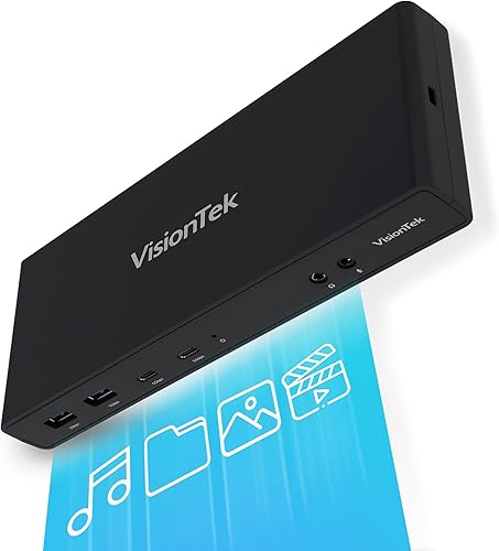 Miniatura 9 de VisionTek Estación de acoplamiento universal dual 4K VT4600DL carga de 100 W (USB-A, USB-C)