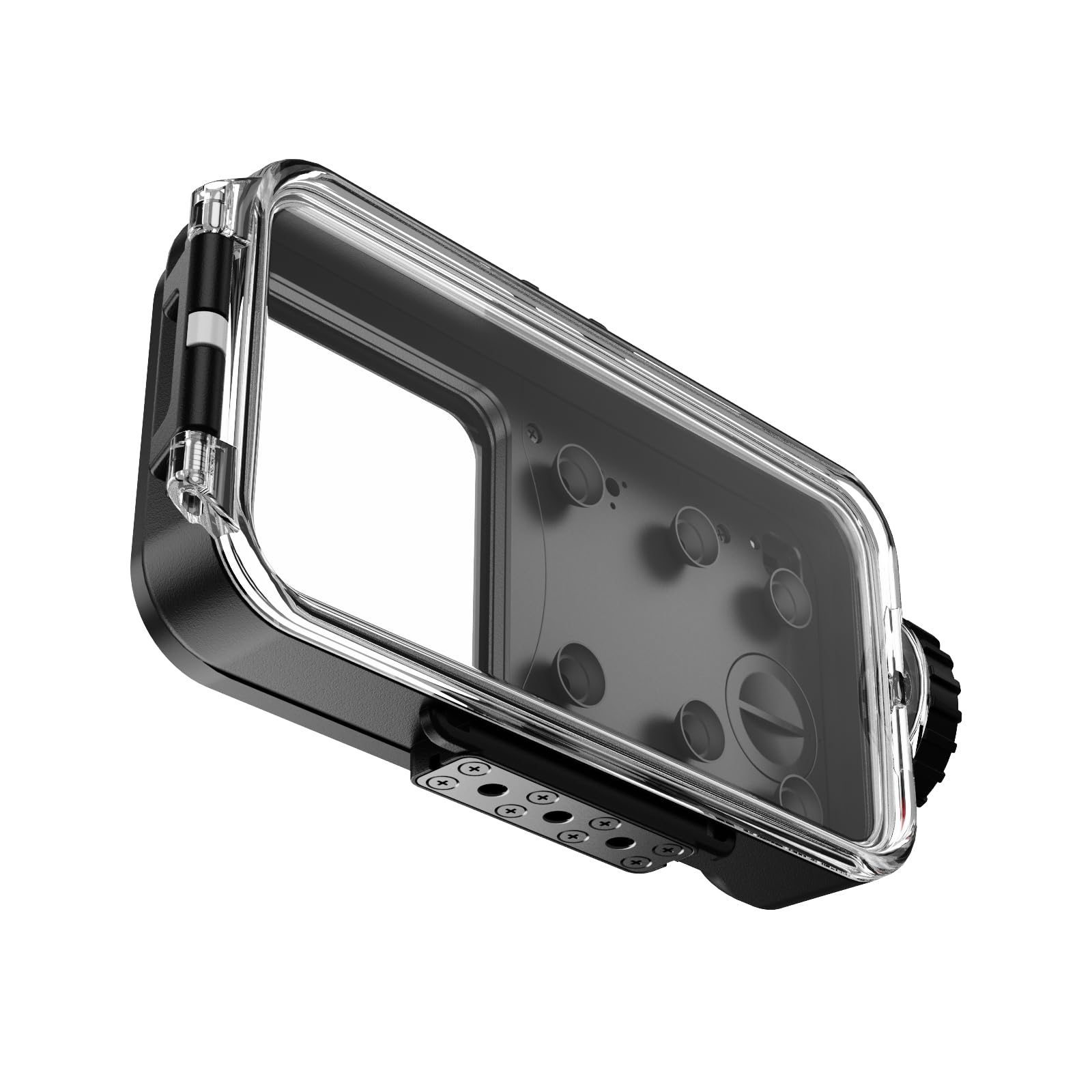 Sea frogs Uniwersalne etui na telefon podwodny, wodoodporny profesjonalny futerał na telefon komórkowy do nurkowania z rurką filmowanie obudowa do nurkowania dla iPhone 16/15/14/Pro/Plus/Max (SF-PH-05