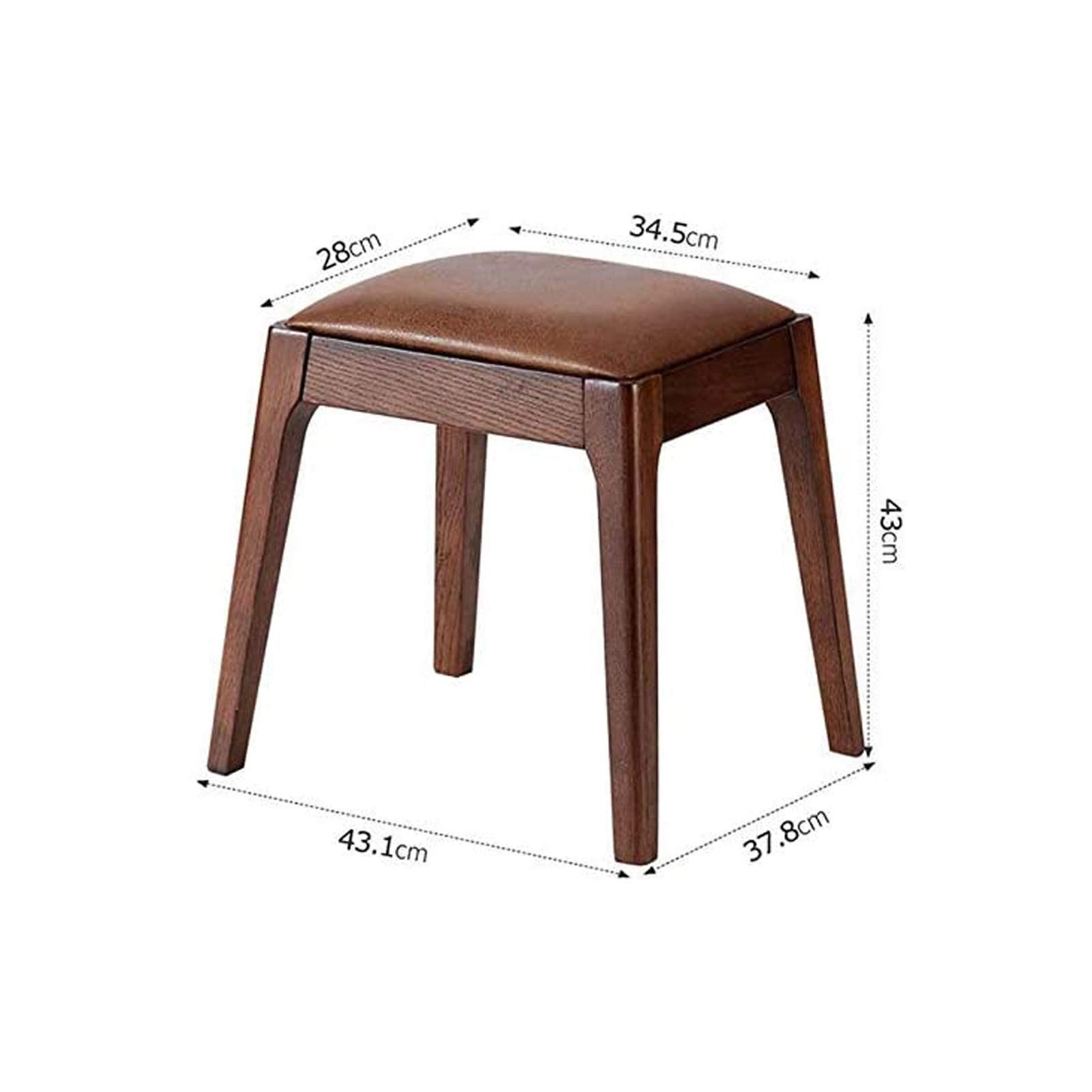 SDdPulse Bancos de piano - Taburete de piano - Banco de teclado - Alfombra de suelo de madera y goma - Revestimiento de piel - Cómodo - Para salón, dormitorio - Fácil de montar - Taburete