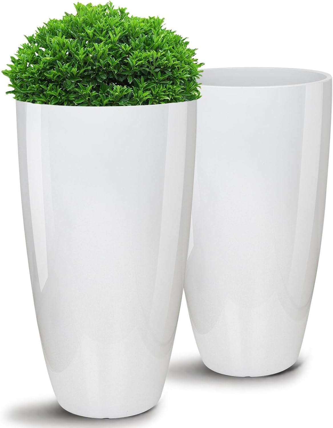 Tim Tim Agro 18 Inch Tall Planters, 2 Pack Large Planters for