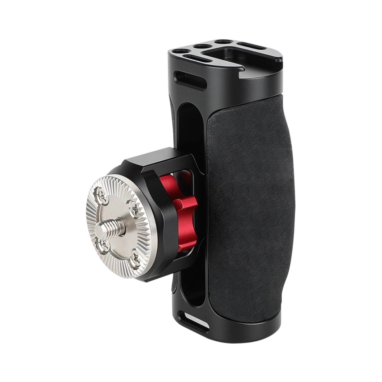 Impugnatura ergonomica laterale con montaggio a vite da 1/4 pollici per fotocamera DSLR Cage impedisce scivolamenti accessori di montaggio facili maniglia professionale follow concentrazione