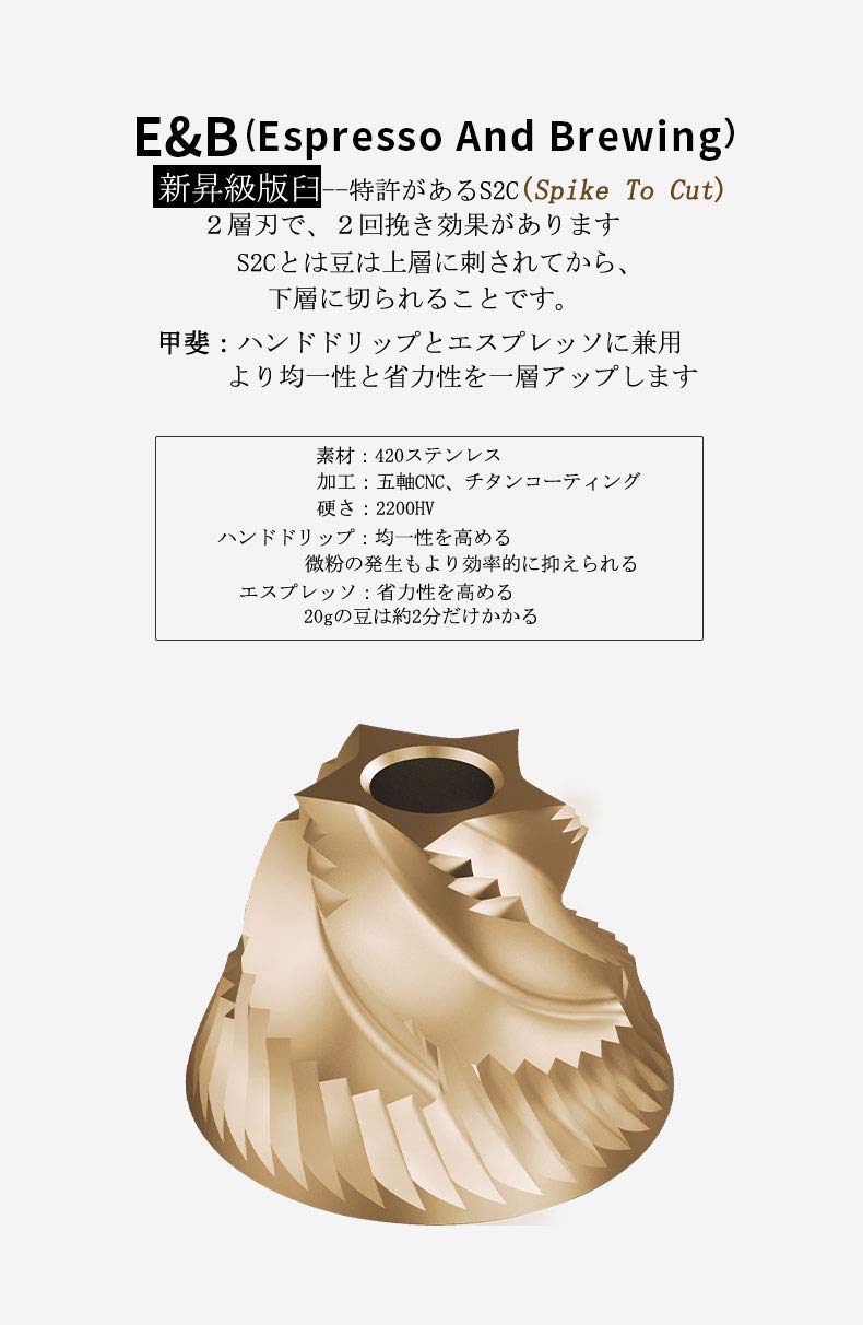  Peak - タイムモア G1PLUS  昇級版  E&amp;Bチタンコーティング臼 71zQsb0v1mL._UF894,1000_QL80_.jpg