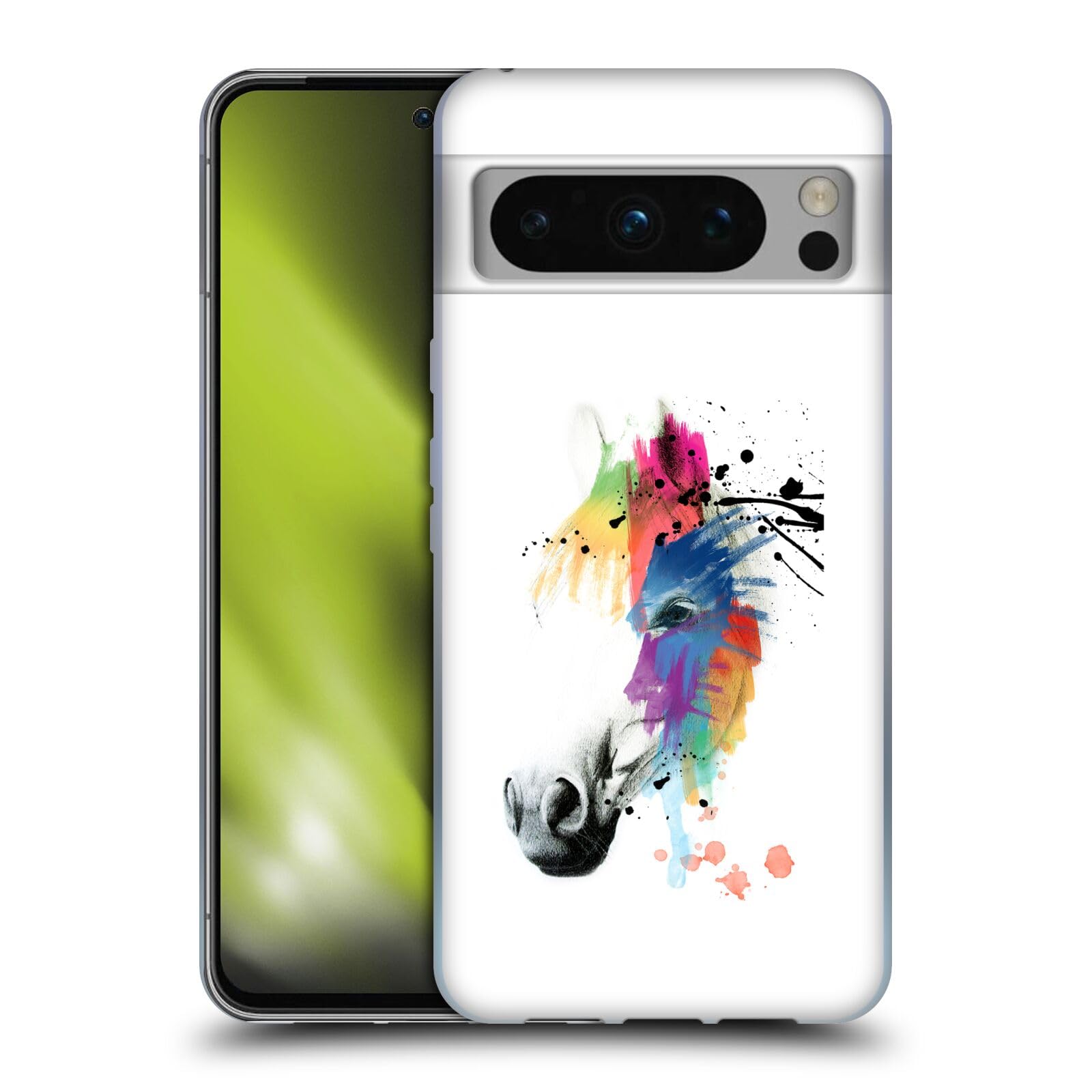 Head Case Designs Officially Licensed Mark Ashkenazi Horse Portrait Animals Soft Gel Case Compatible With Google Pixel 8 Pro