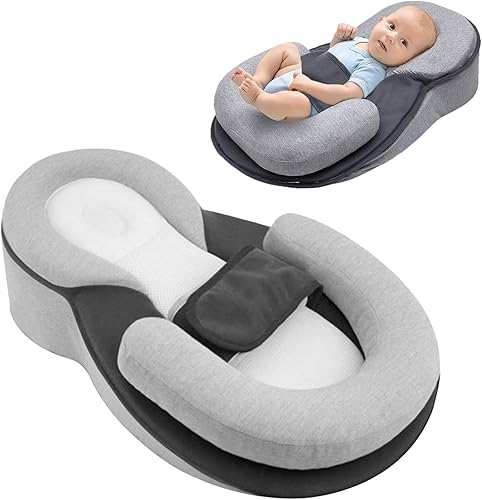 Almohada de reflujo para bebé, tumbona, almohada de lactancia de seguridad, almohada de bebé para corregir y prevenir la cabeza plana