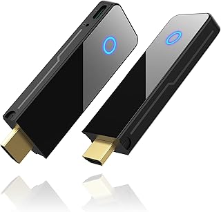 Wireless HDMI Transmitter and Receiver,Binken Wireless HDMI Extender Support 1080P@60 Hz, Support 2.4/5GHz for Streaming Video Audio from Laptop, Camera, Cable Box to HDTV Projector