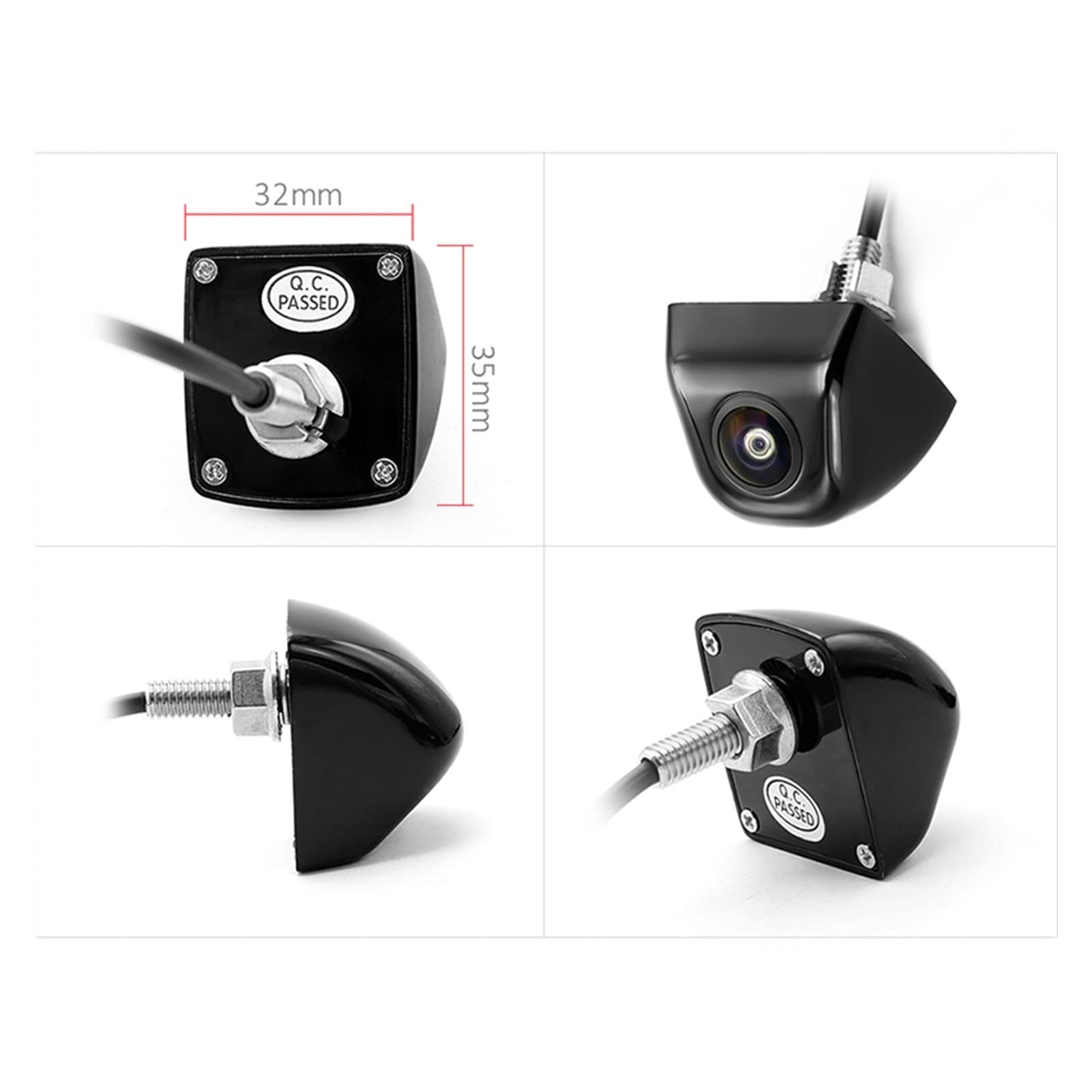 GPS pour Voiture, HD AHD 1920 * 1080p 5 Moniteur de Parking à Pouce avec lentille Fisheye Starlight Night Vision la Vue arrière Vue Caméra Sauvegarde(Monitor with Camera)