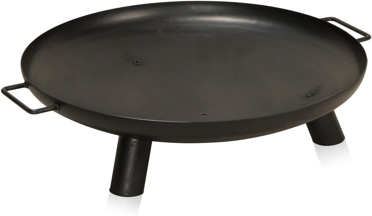 DECORAS Fire Pit VANCOUVER Steel, Fire Bowl, Round Fire Pit, Brazier for Garden, Patio and Outdoor