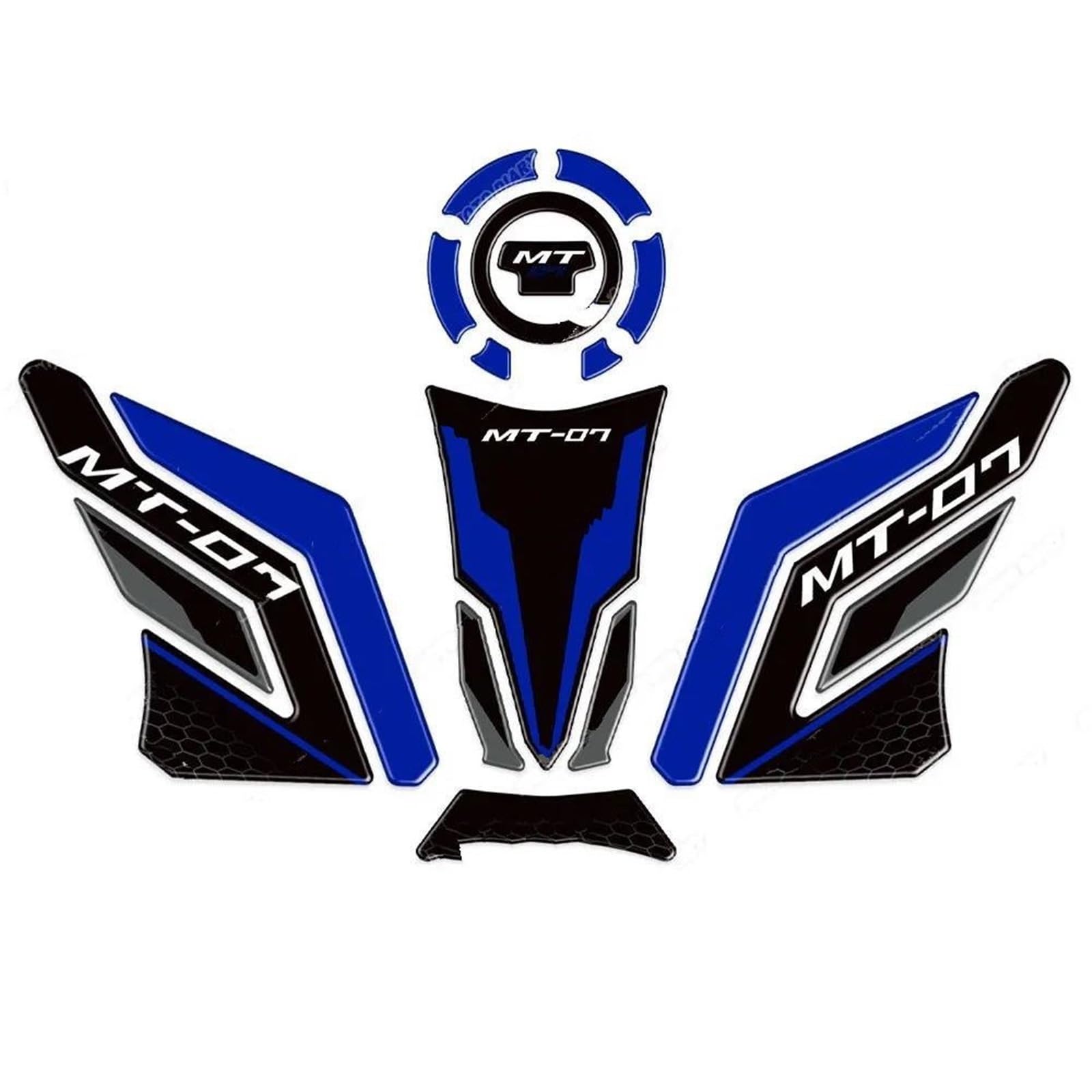 Ysdsls Color6 Motorcycle Fuel Tank Pad Stickers Protection Decals For Yamaha Mt07 Mt-07 Mt 07 2021-2024 2023 2022(Color6)