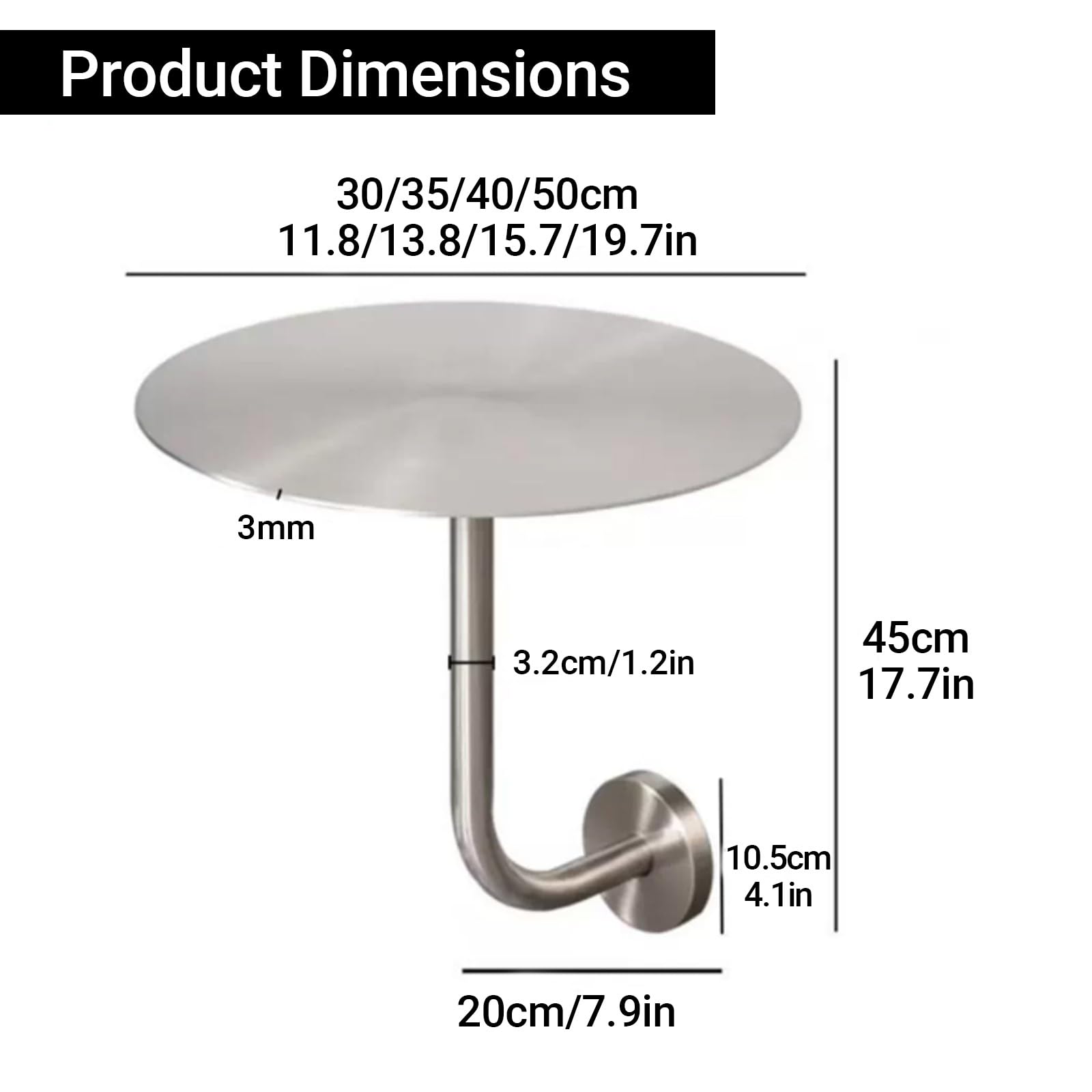 Small Pub Table,Round Bar Table Silver Stainless Steel,