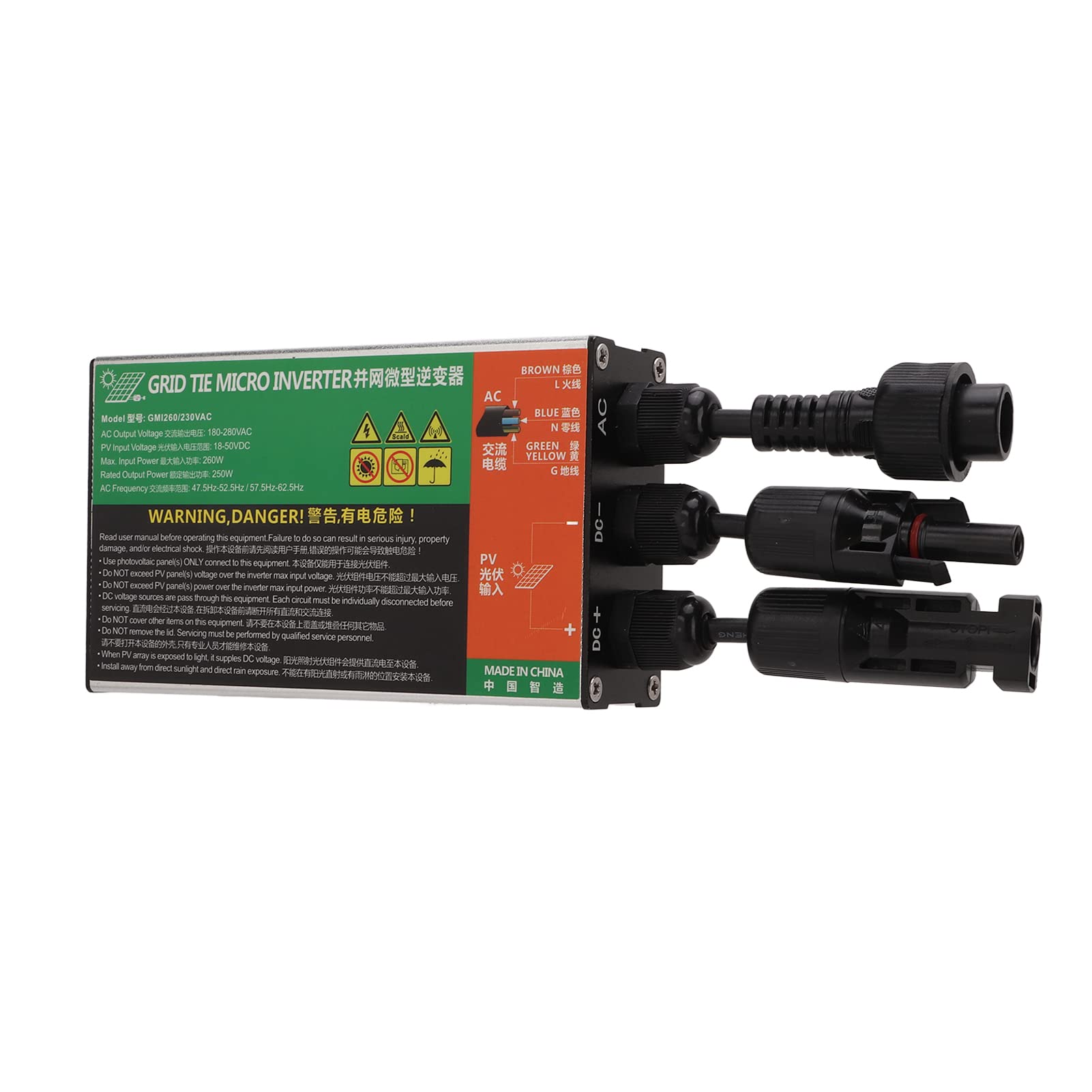 260W 230V MPPT Solar Inverter Sinusoidale Inverter Grid Tie Inverter per Piccoli Sistemi Solari