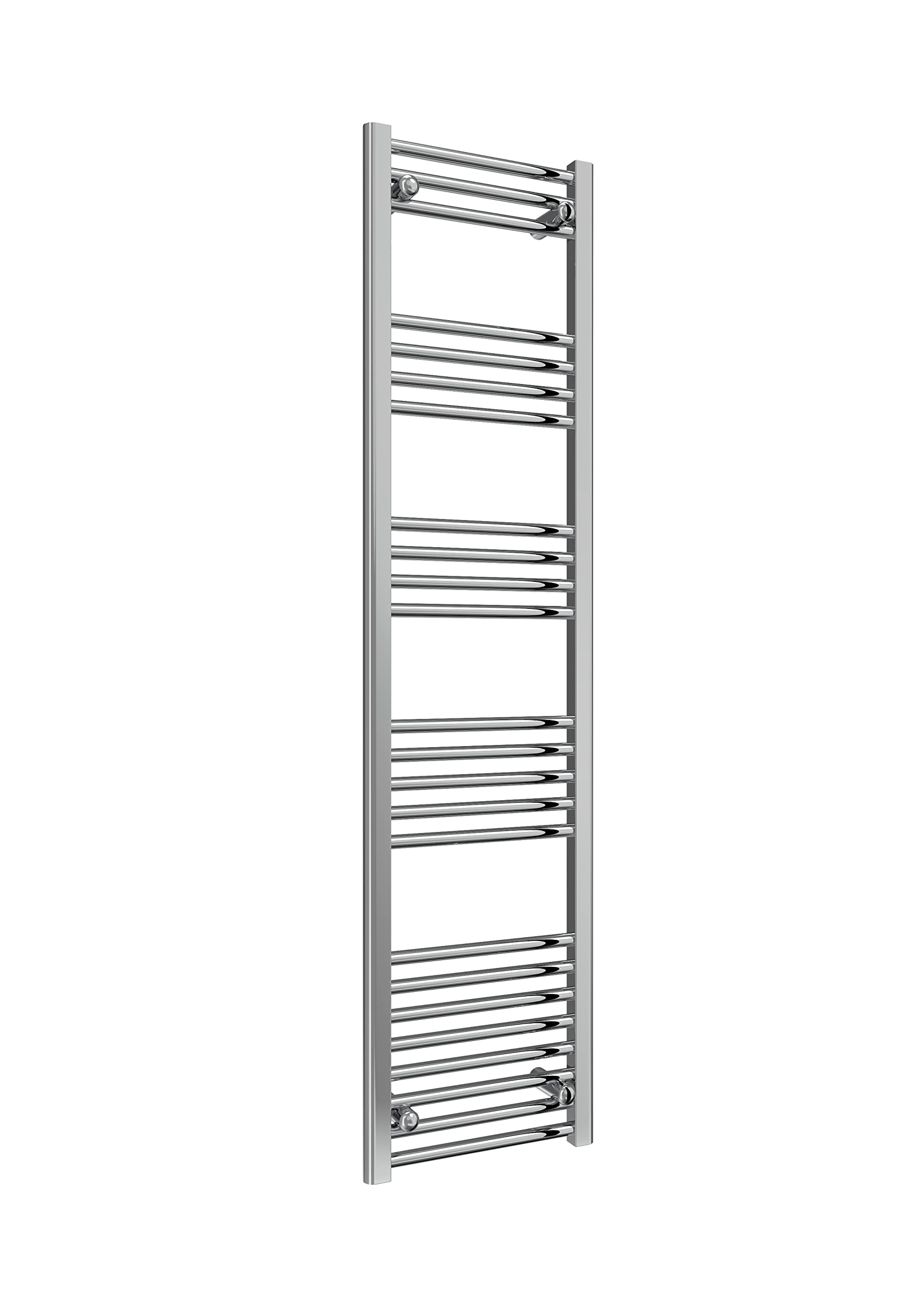Reina Straight Heated Towel Warmer, Modern Towel Radiator Wall Mounted, Flat Heating Ladder, Bathroom Accessories, Towel Rail with Fixtures, 1600mm x 400mm (Chrome)