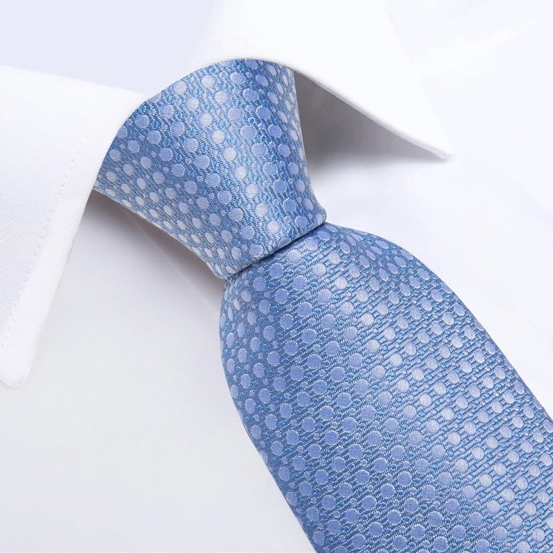 Corbata de seda con diseño a cuadros y cachemira para hombres miniatura 3