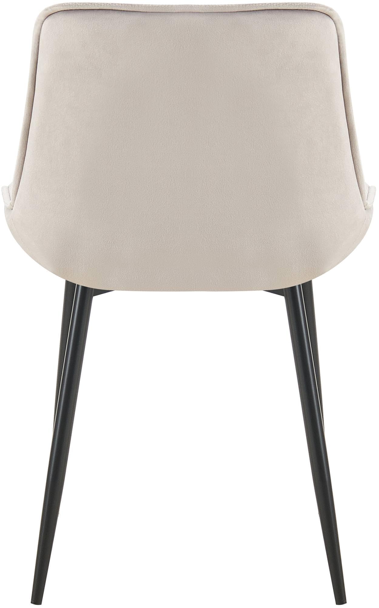 CLP Silla De Comedor Wallace De Terciopelo I Butaca De Salón con Base Metálica De 4 Patas I Silla De Cocina Elegante Color:Gris