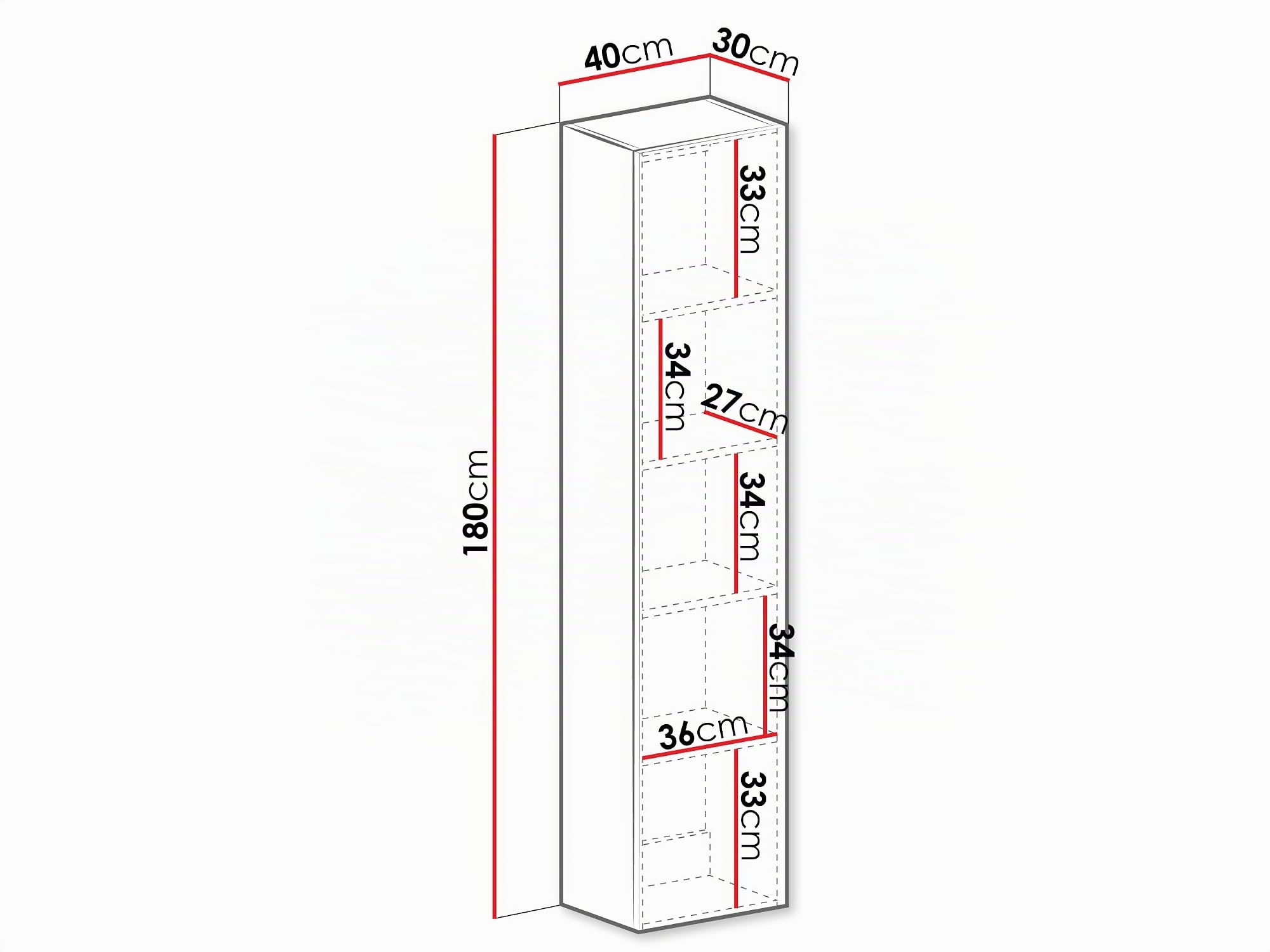 Mirjan24 Hängevitrine Vigo 180, Vitrinenschrank, Griffloses Öffnen, Stauraumvitrine Hochschrank, Wohnzimmer Highboard, Schrank, Vitrine (Schwarz/Eiche Wotan)