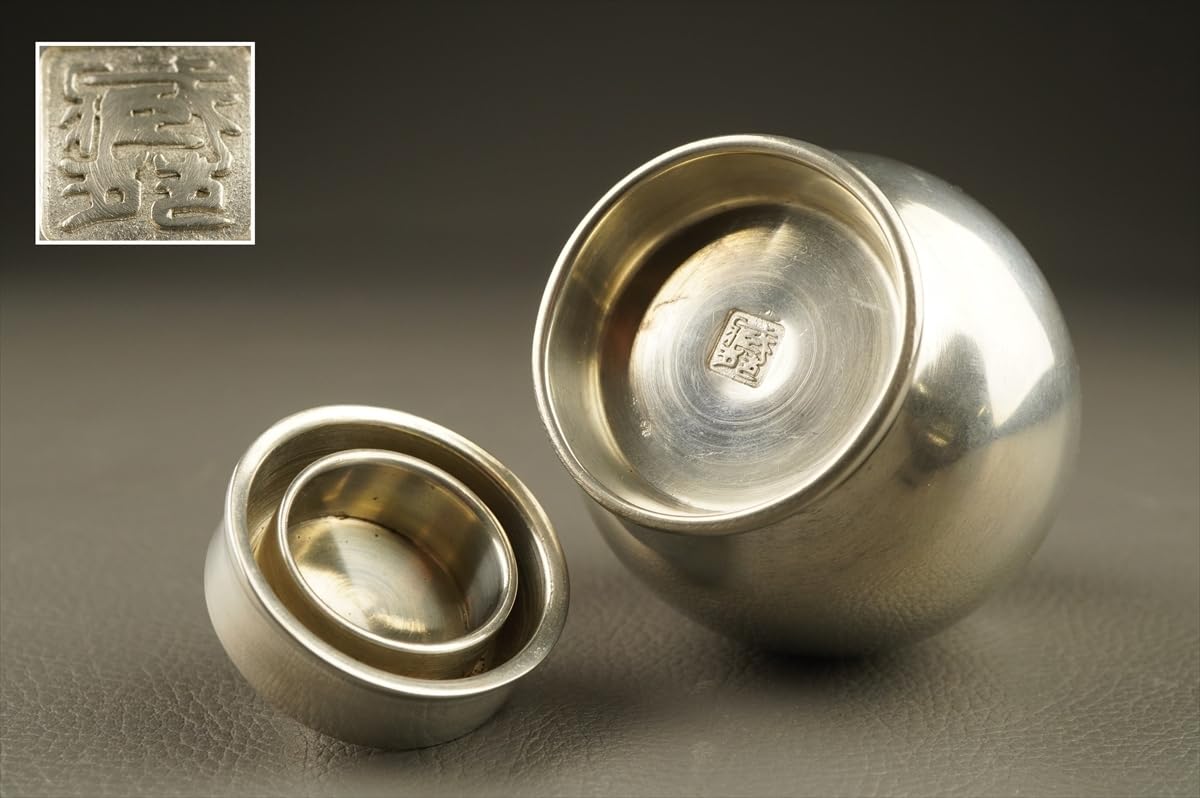 静寿居 蔵苑 純錫 貞式茶入 茶心壷 g7在銘/