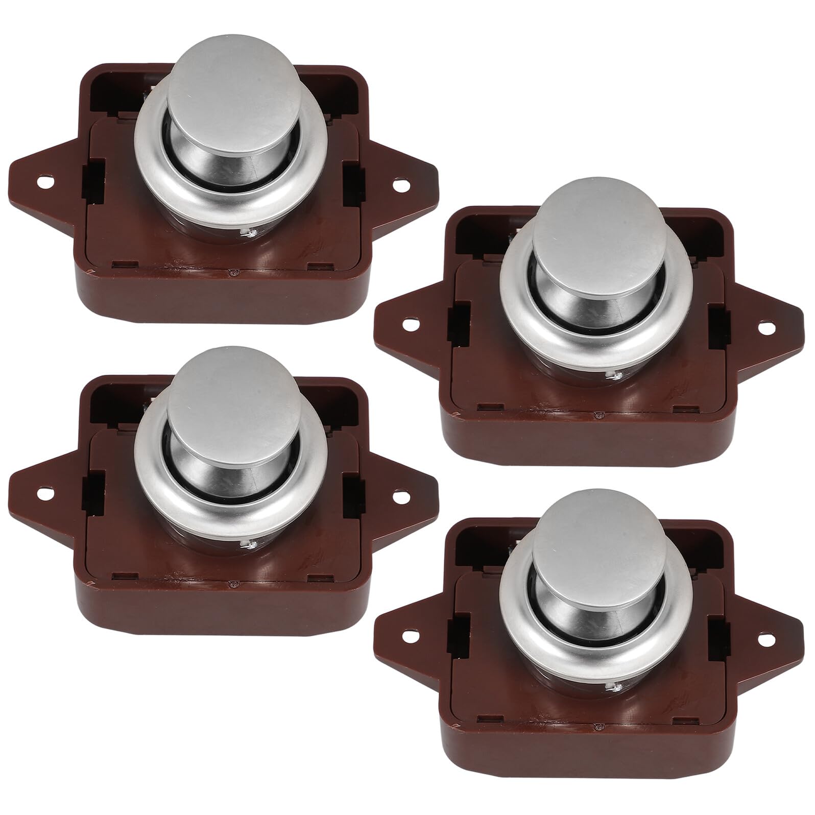 Verrou bouton poussoir camping-car de haute précision métallique