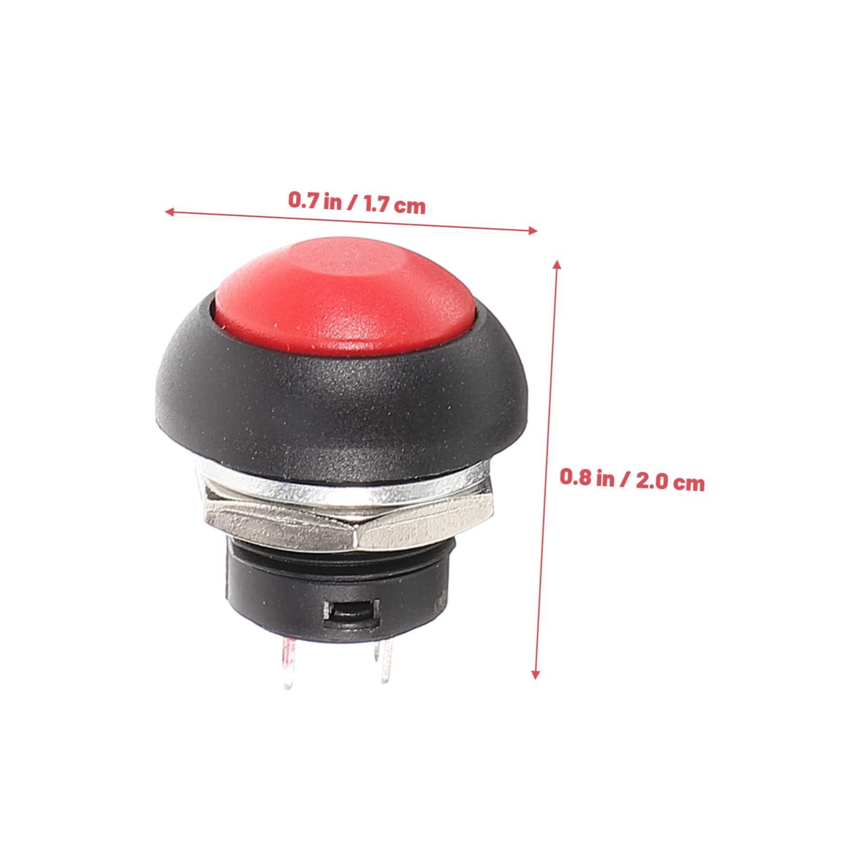 HOMSFOU 50pièces Bouton De Sonnette Auto-réinitialisant Étanche Kit De Boutons Rouges Verts Pour Remplacement Facile Les Bureaux Écoles Et Événements Pour Utilisation Sans Pression