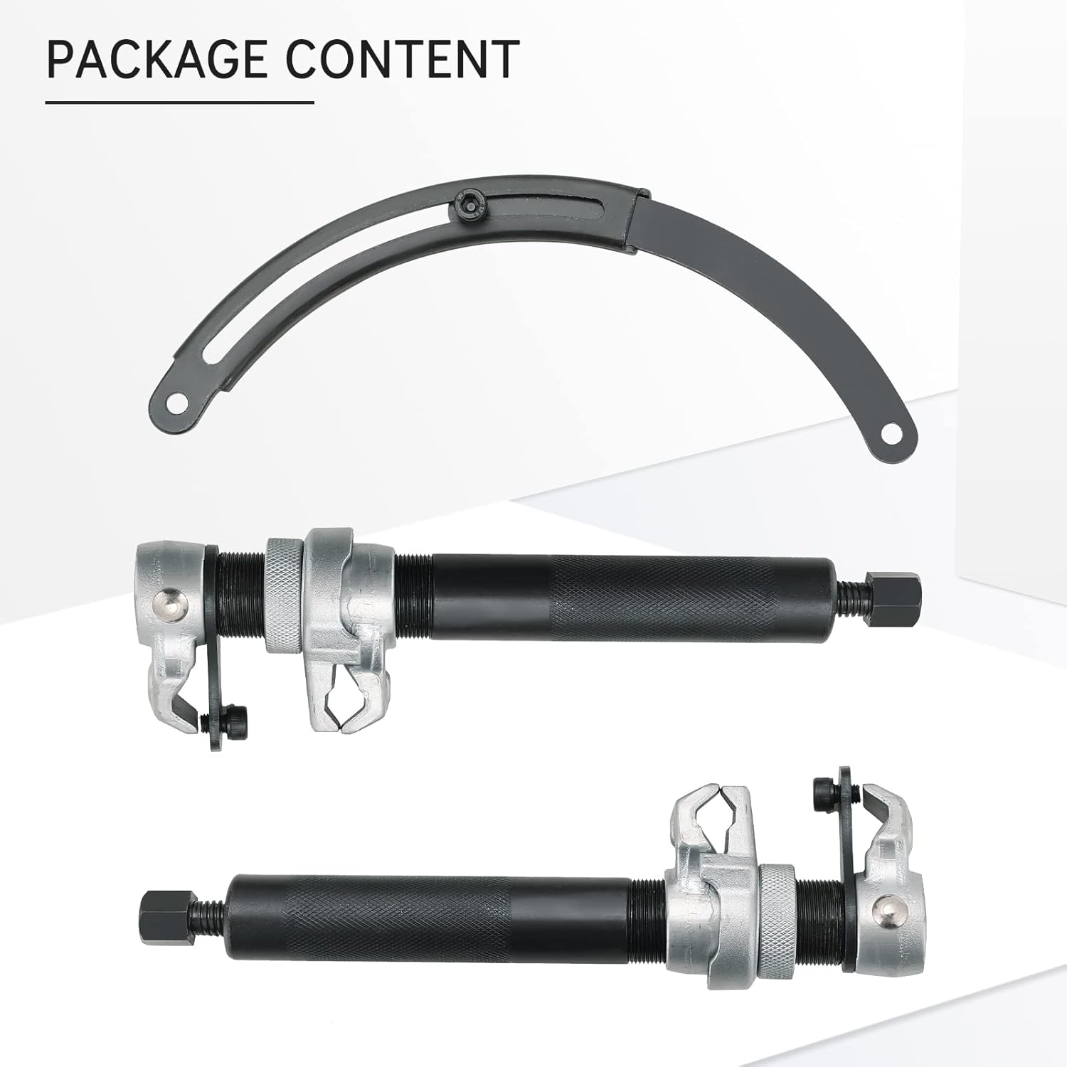 Macpherson Strut Spring Compressor Tool, 1/2" Square Drive Heavy Duty Strut Compressor & Coil Spring Compressor Tool with Safety Guard, Bundle