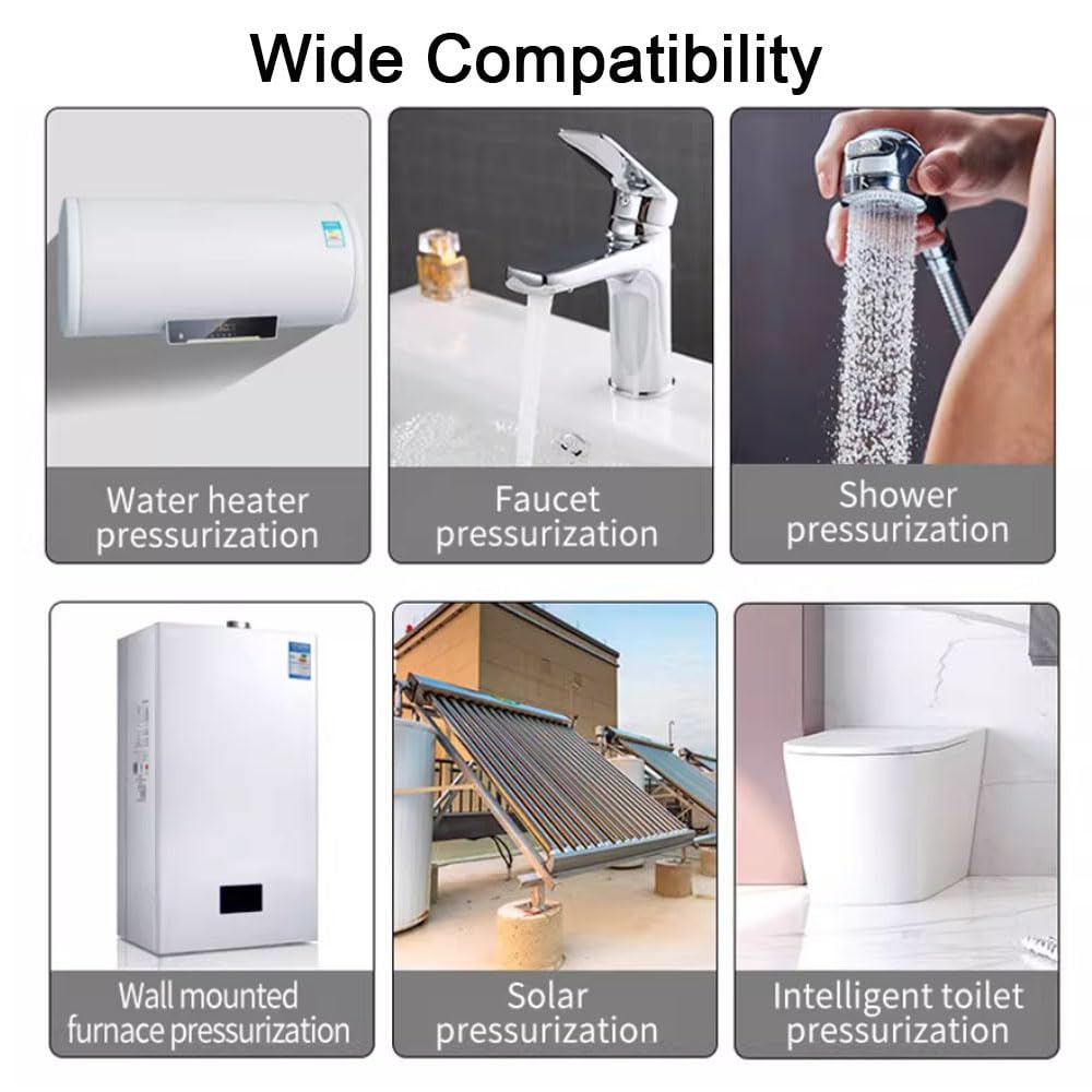 SEIWEI Pompa di aumento della pressione dell'acqua DC 24V 32L/min Doccia