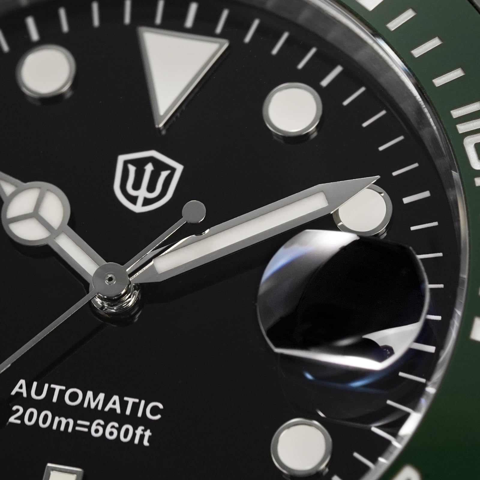 watchdives WD5512B Zegarek do nurkowania dla mężczyzn, ST2130, automatyczny zegarek na rękę, 40 mm, szkło szafirowe, wypukłe lustro do okna daty (efekt wzmocnienia 2,5-krotnego), BGW-9 niebieskie