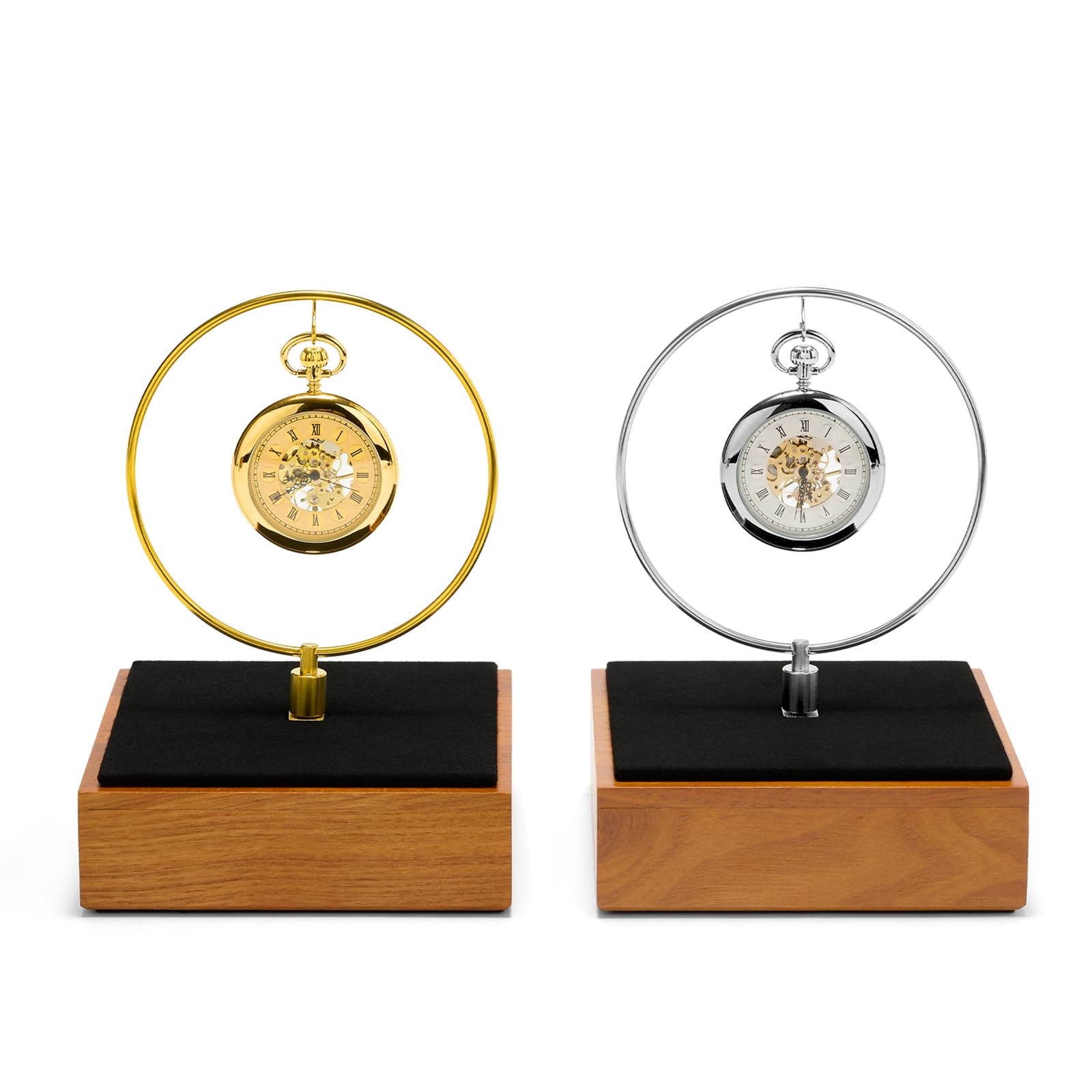 Oirlv Taschenuhr Präsentationsständer aus Holz,Uhrenständer, | Luxuriöser Halter für Taschenuhren und Kleinen Schmuck