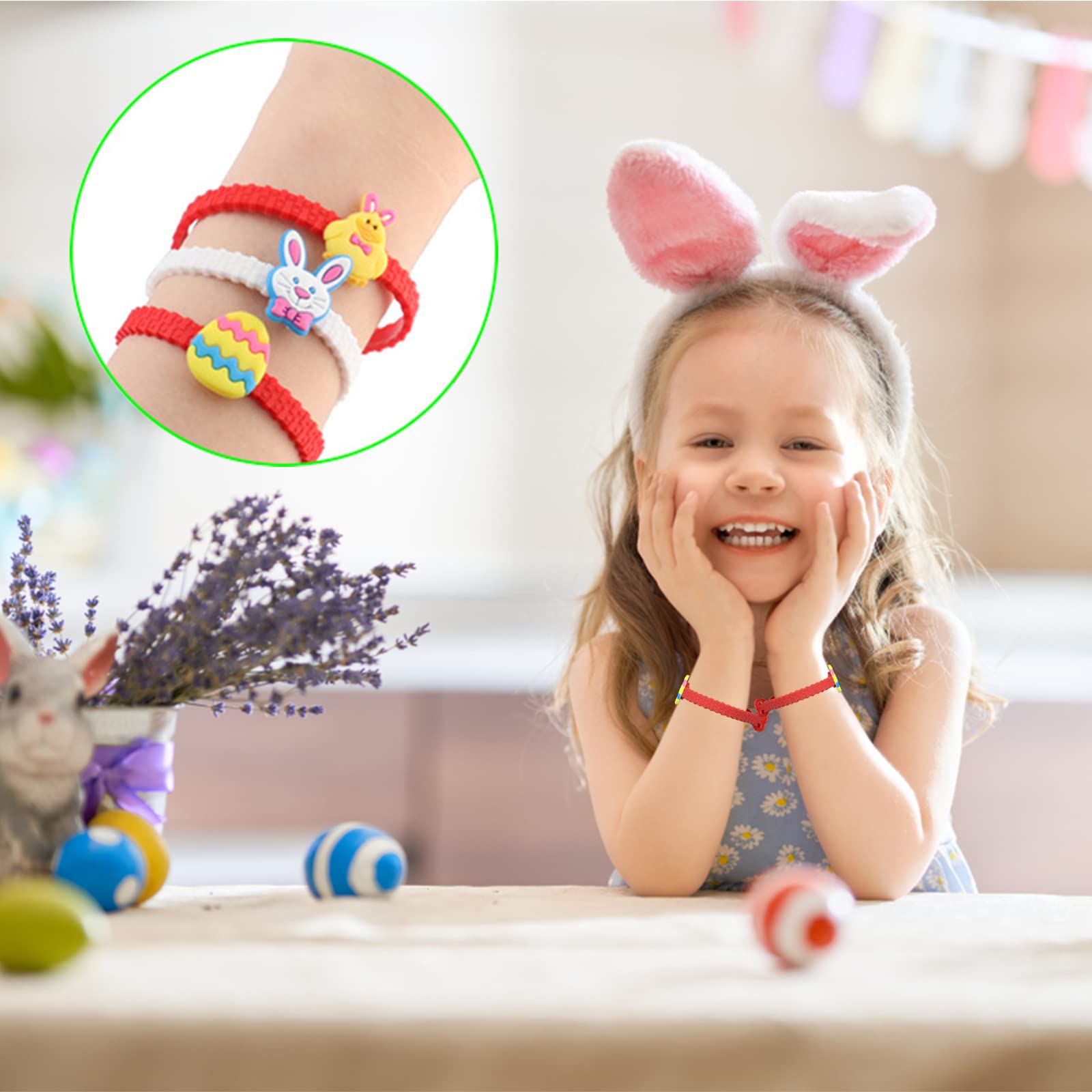 Jsdoin 48PCS Kit de Chasse aux œufs de Pâques, Kinder Surprise Oeuf avec Jouets, Oeufs colorés, Boîte de Rangement