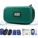 Gosemai TSA Approved Insulin Cooler Travel Case Medication Cooler for Travel with Thermometer Temperature Display Diabetic Medication Organizer Medical Travel Cooler Bag with 2 Ice Pack (Dark Green)