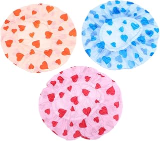 NOLITOY 10pcs Quality Material Shower Cap Mold Bathing Hat Reusable for Hair Protection Random Color